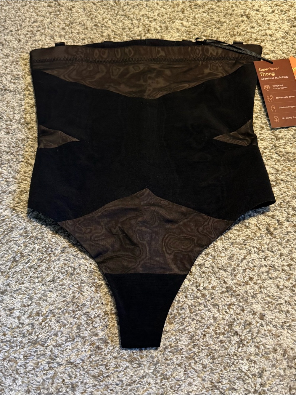 NWT HoneyLove SuperPower High-Waisted Thong - L